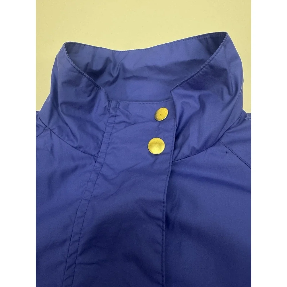 Peter Millar Women's Full Zip Lightweight Jacket Blue With Paisley Lining MEDIUM